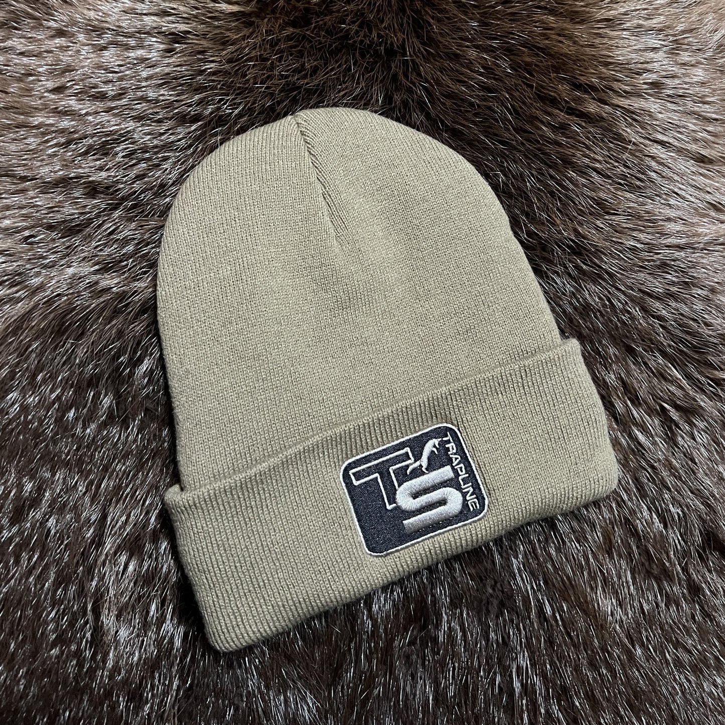 Fleece Lined Knit Cap (cuffed) w/ Embroidered TS Logo