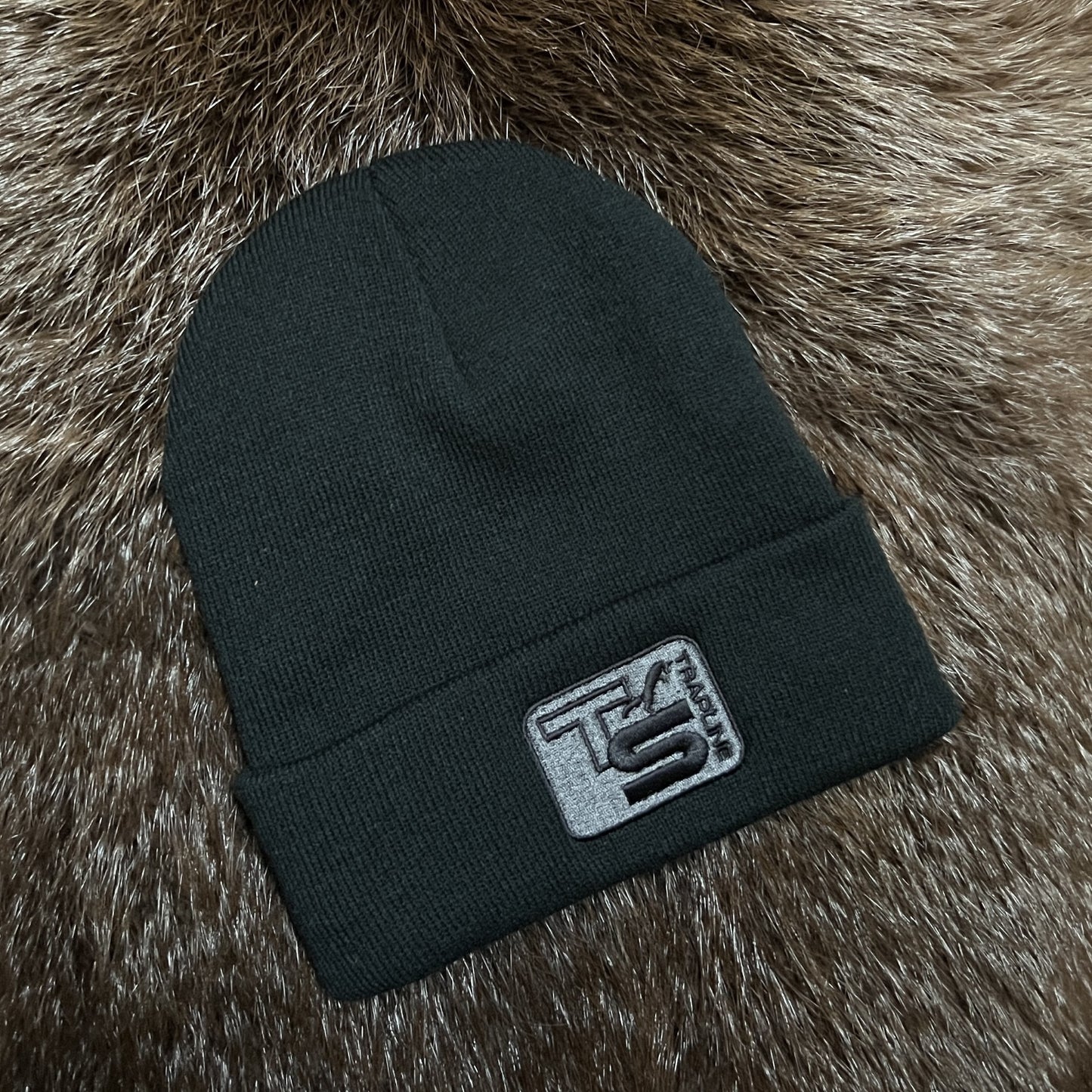 Fleece Lined Knit Cap (cuffed) w/ Embroidered TS Logo