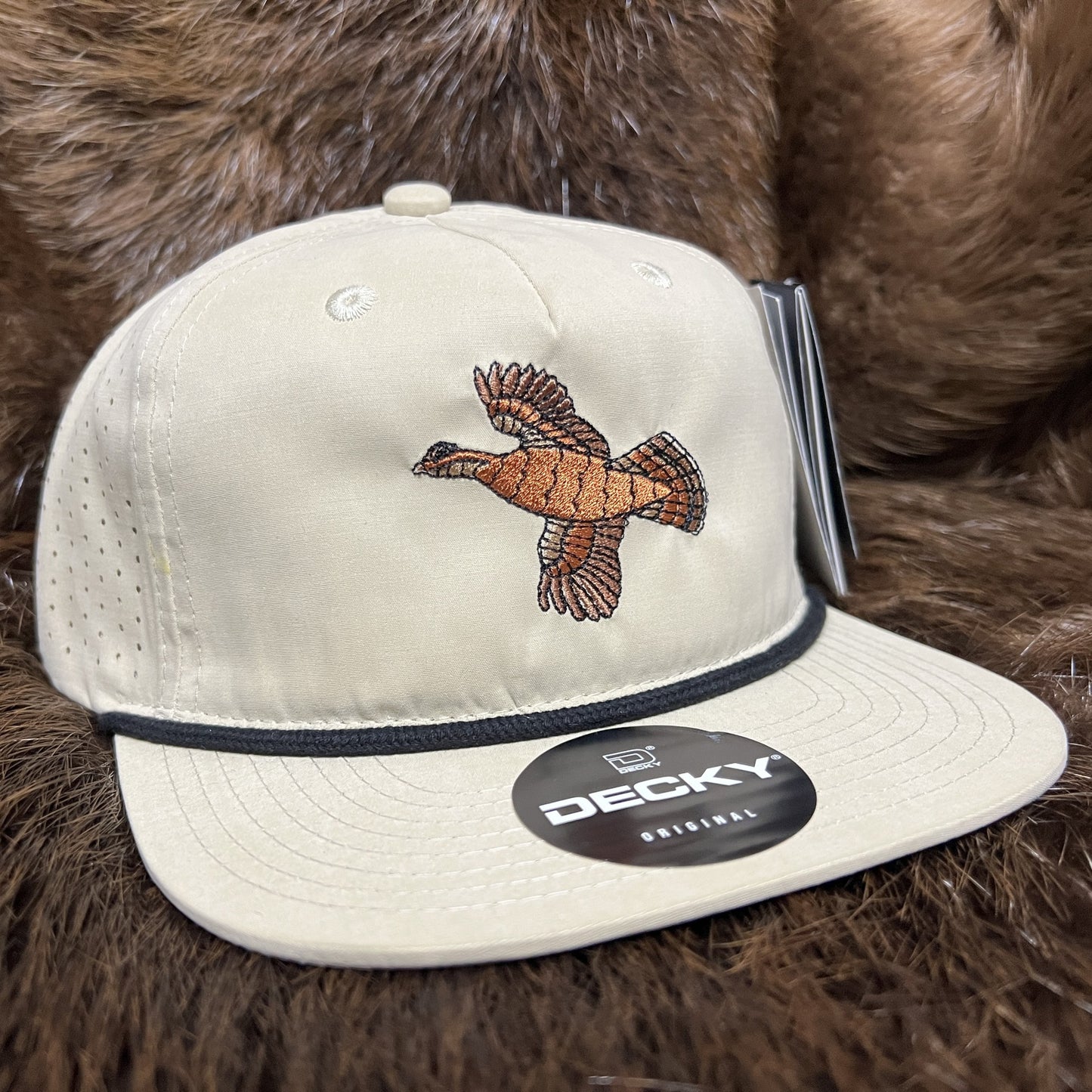 Khaki/Grouse Perforated Performance Rope Hat