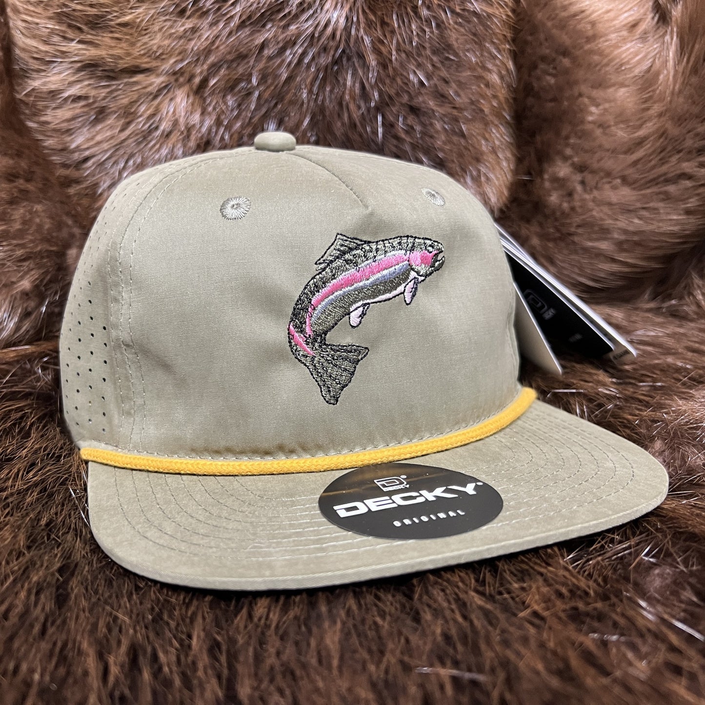 Loden/Trout 4 Perforated Performance Rope Hat