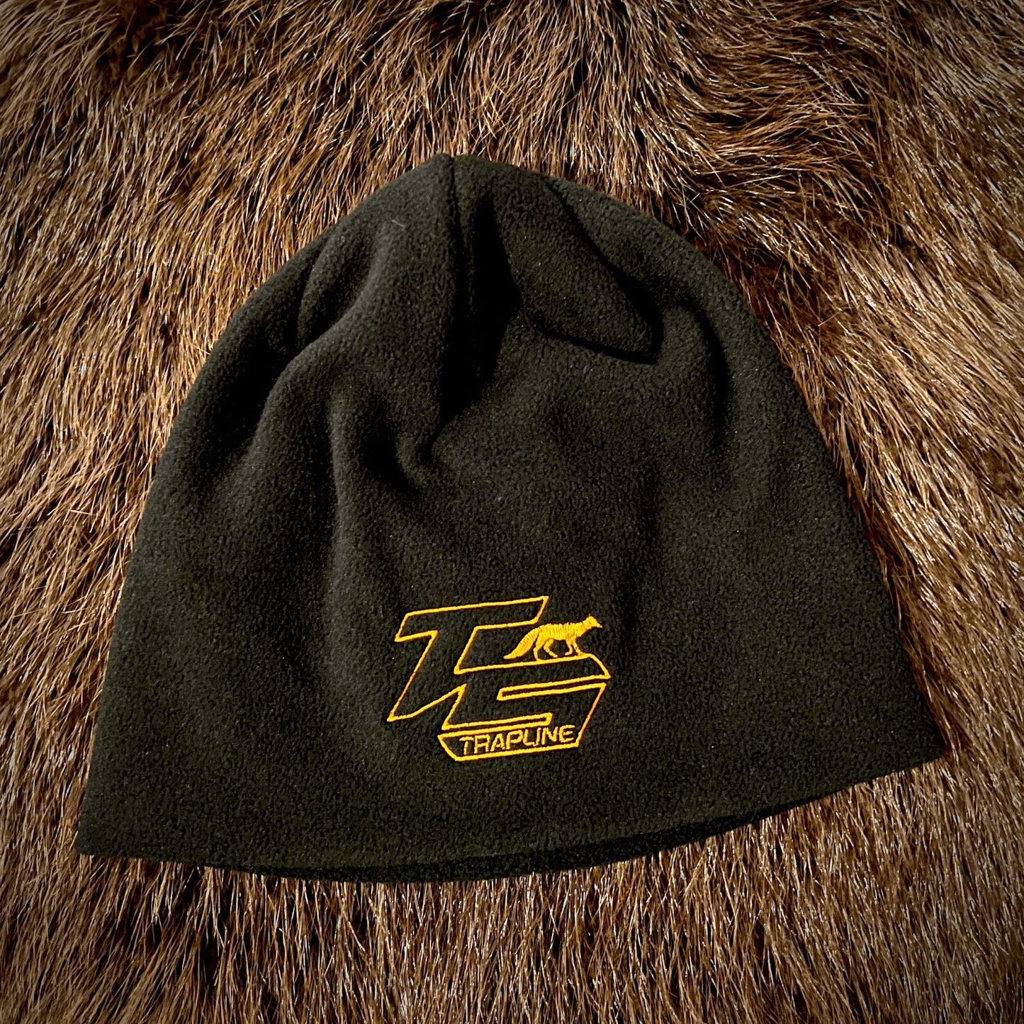 Fleece Beanie w/ Orange Laser Logo