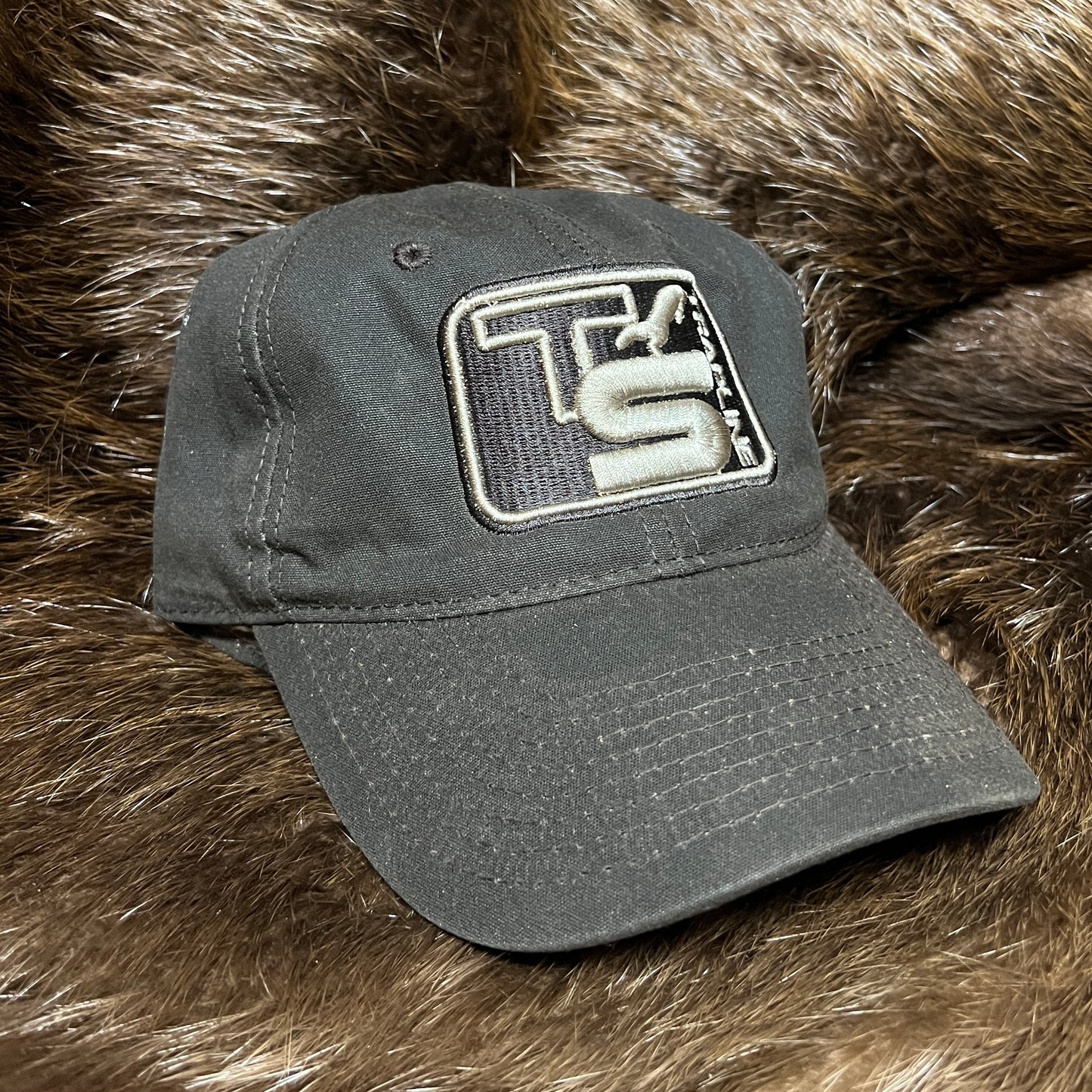 "TRAPLINE SERIES" Dark Brown Waxed Cotton w/ 3D Embroidery