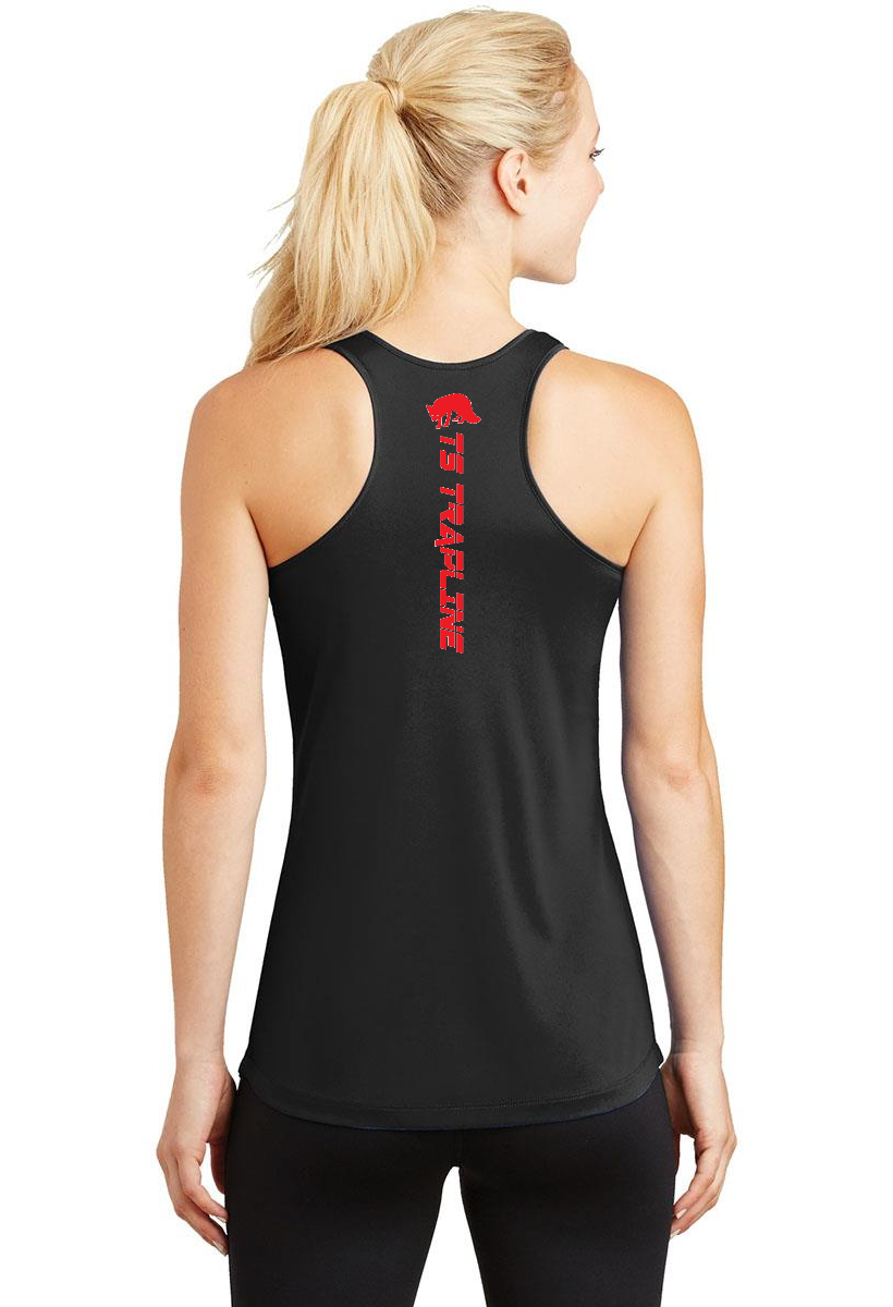 TS Red Text Racerback Tank
