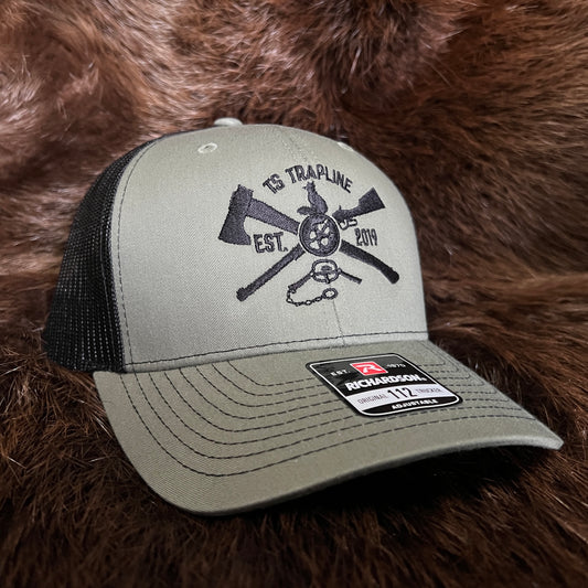 Richardson 112 w/ TS Ax & Rifle logo - Loden/Black Mesh