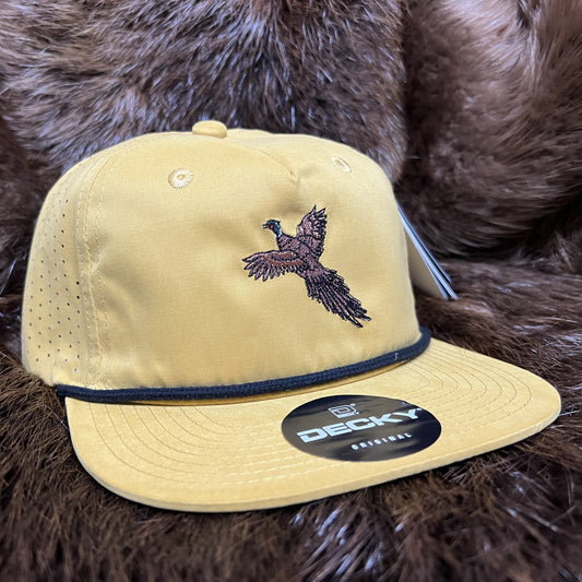 Mustard/Pheasant Perforated Performance Rope Hat