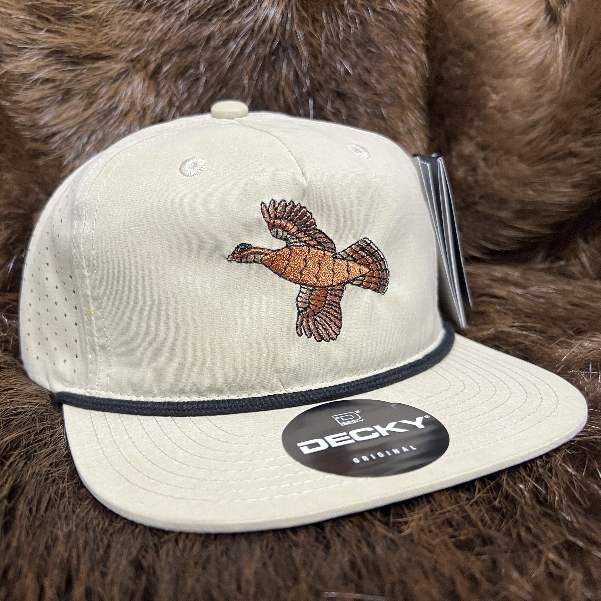 Khaki/Grouse Perforated Performance Rope Hat – TS Trapline