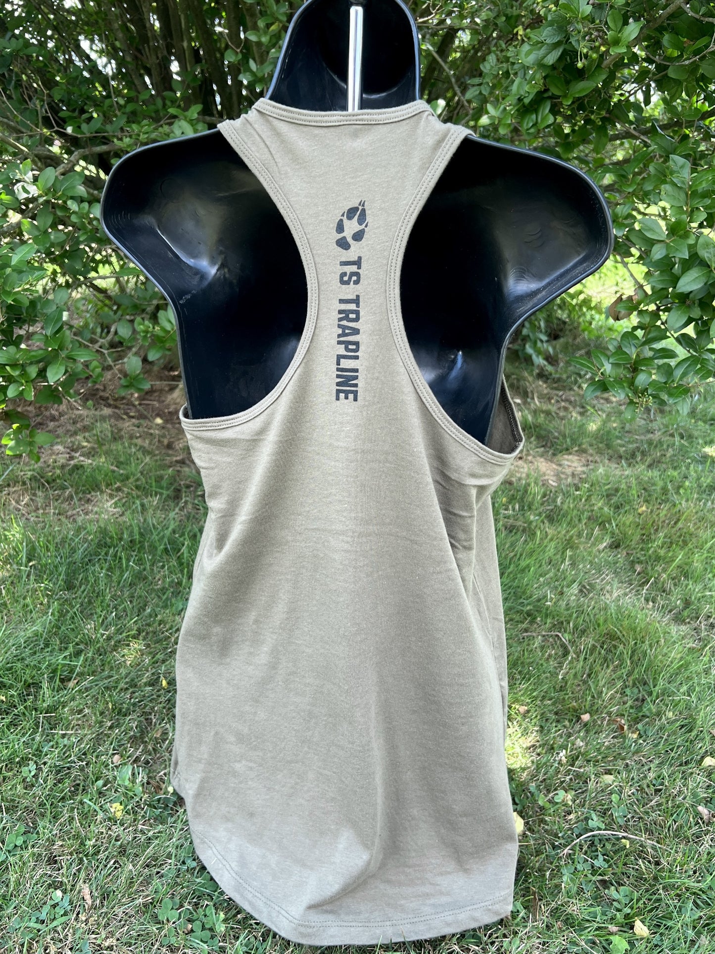 Ladies Ax & Rifle Jersey Racerback Tank - OD Green