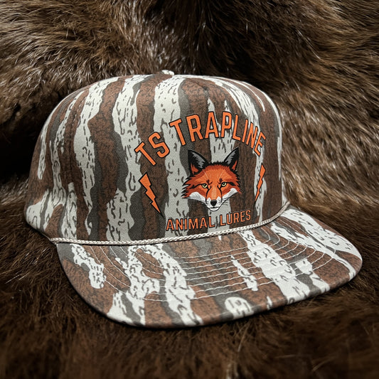 Retro Bark Camo Winter Foam Trucker with TS Thunderfox Logo