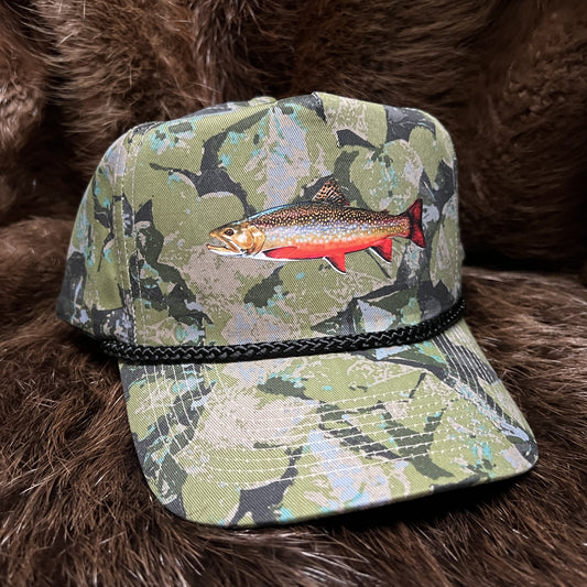 Leaf Camo Brook Trout Golf Hat