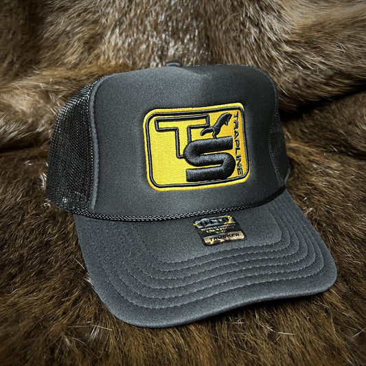 Foam Trucker w/ Gold TS Embroidered Logo - Black