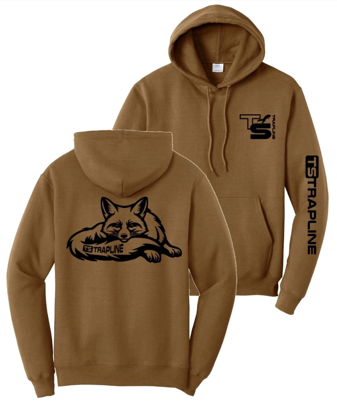 TS “Curled Fox” Duck Brown Hoodie