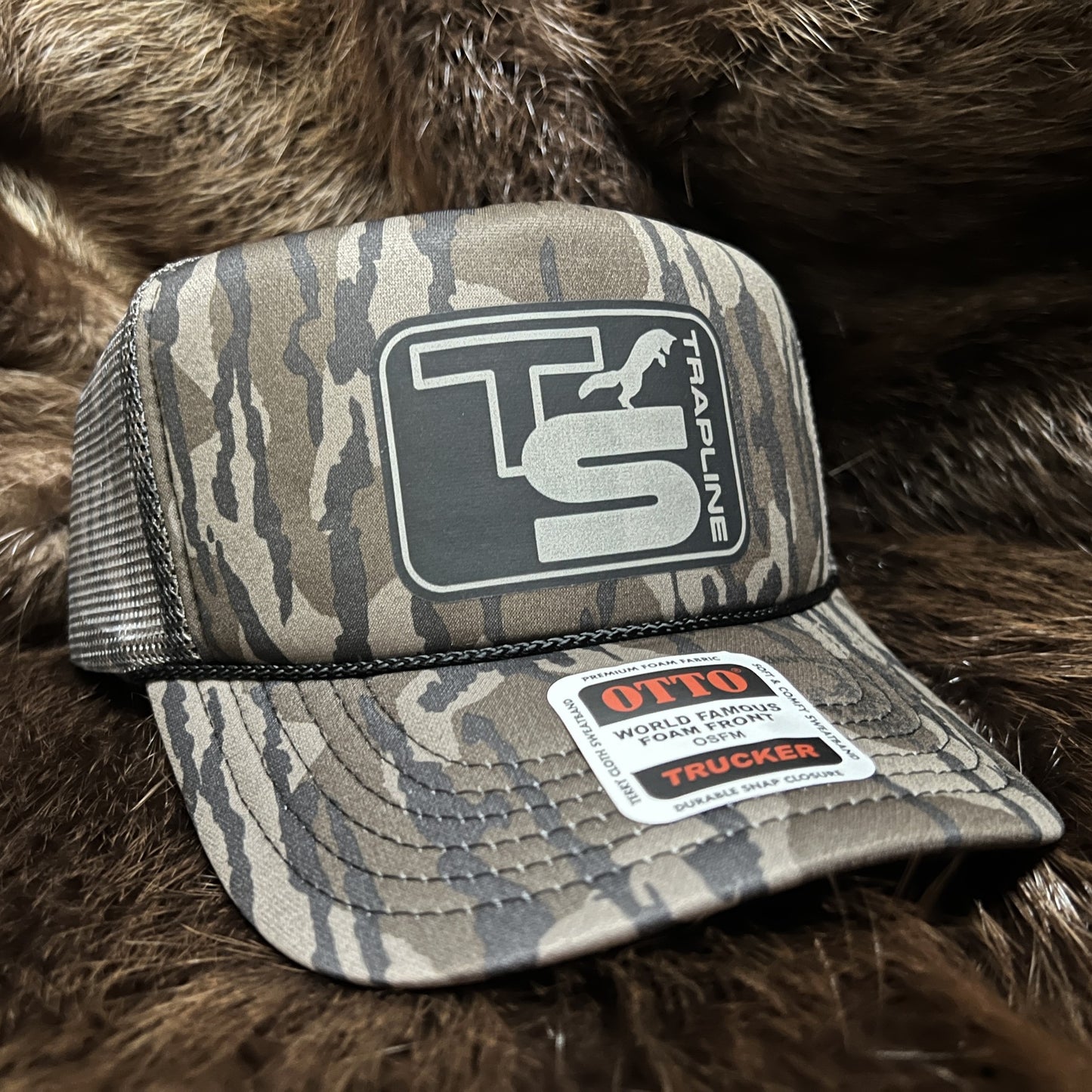Bottomland Camo Trucker with TS Logo