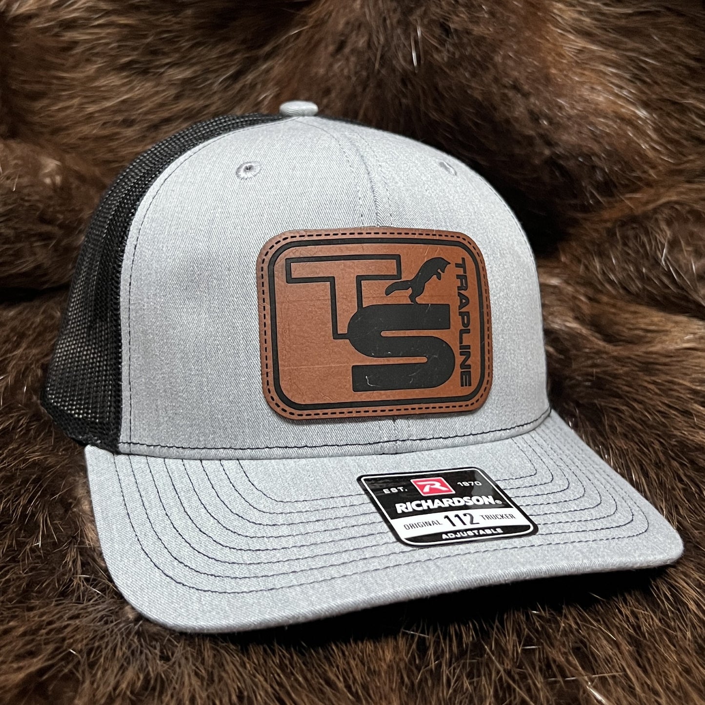 Richardson 112 Mesh Back Trucker Hat w/ Leather TS Logo Patch