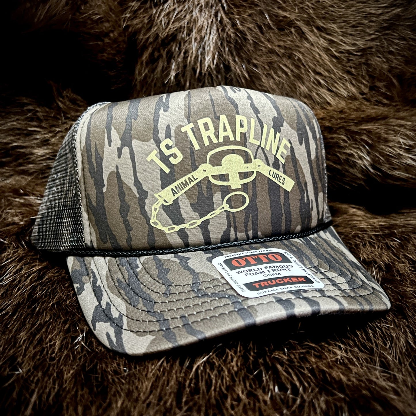 Bottomland Camo Trucker with TS Longspring Logo