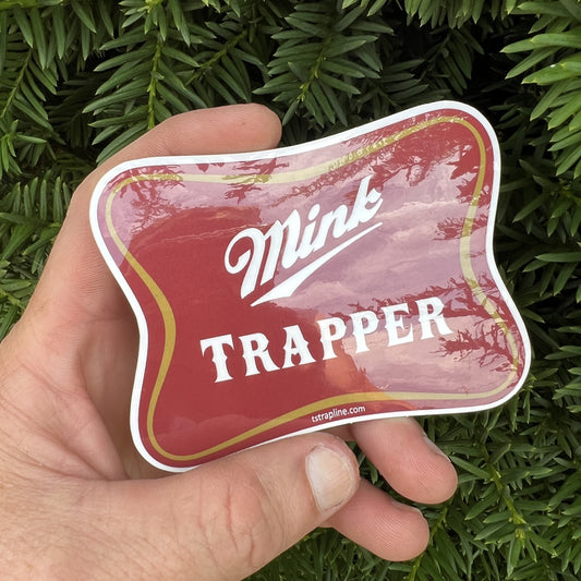 4” Mink Trapper Brew Decal