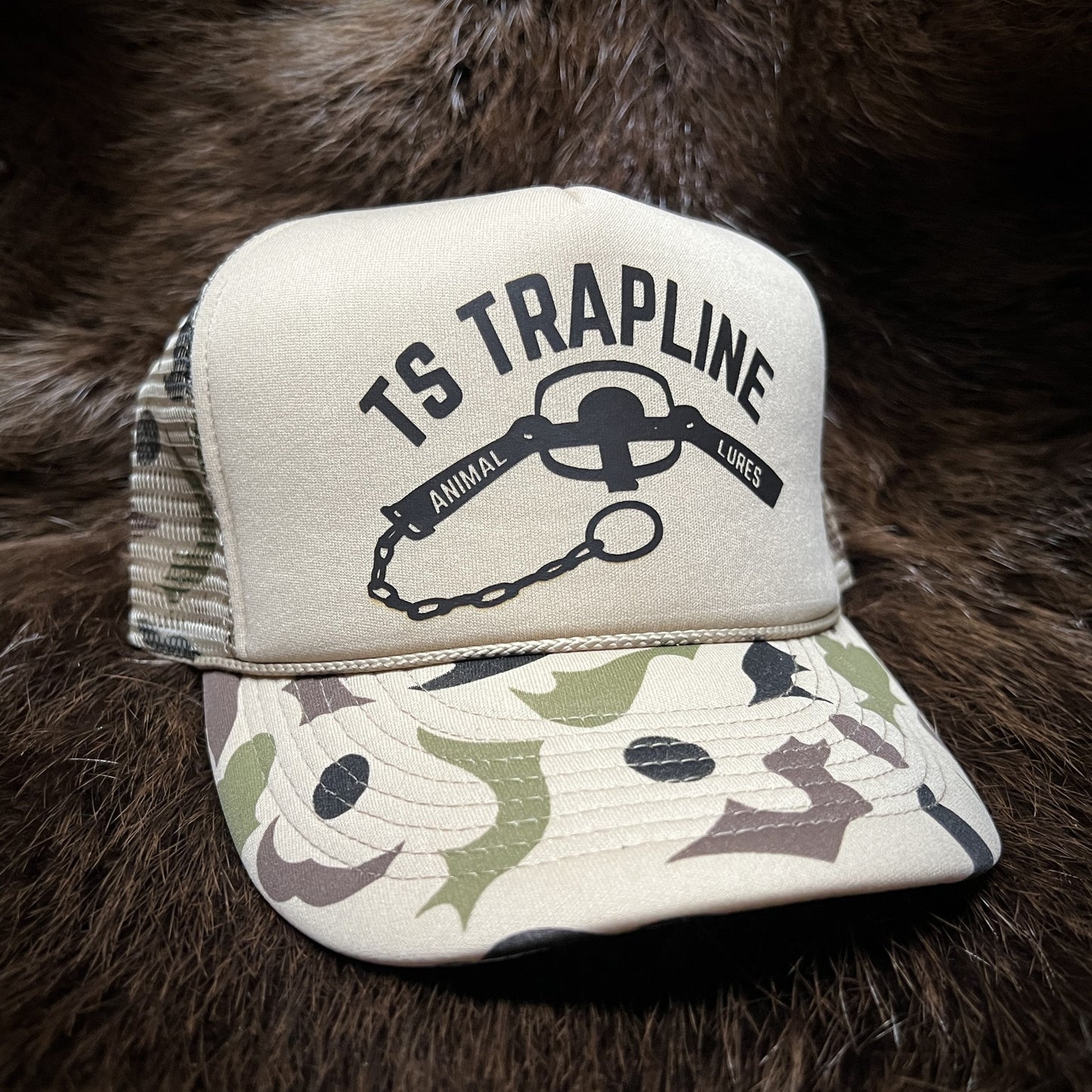 Retro Camo Foam Trucker w/ TS Longspring Logo (Tan Camo)