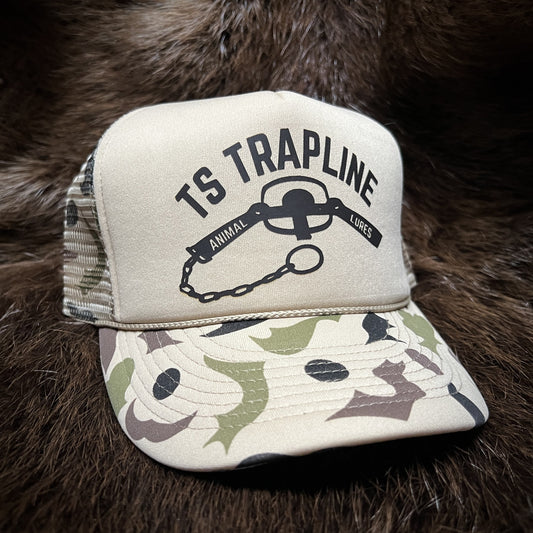Retro Camo Foam Trucker w/ TS Longspring Logo (Tan Camo)
