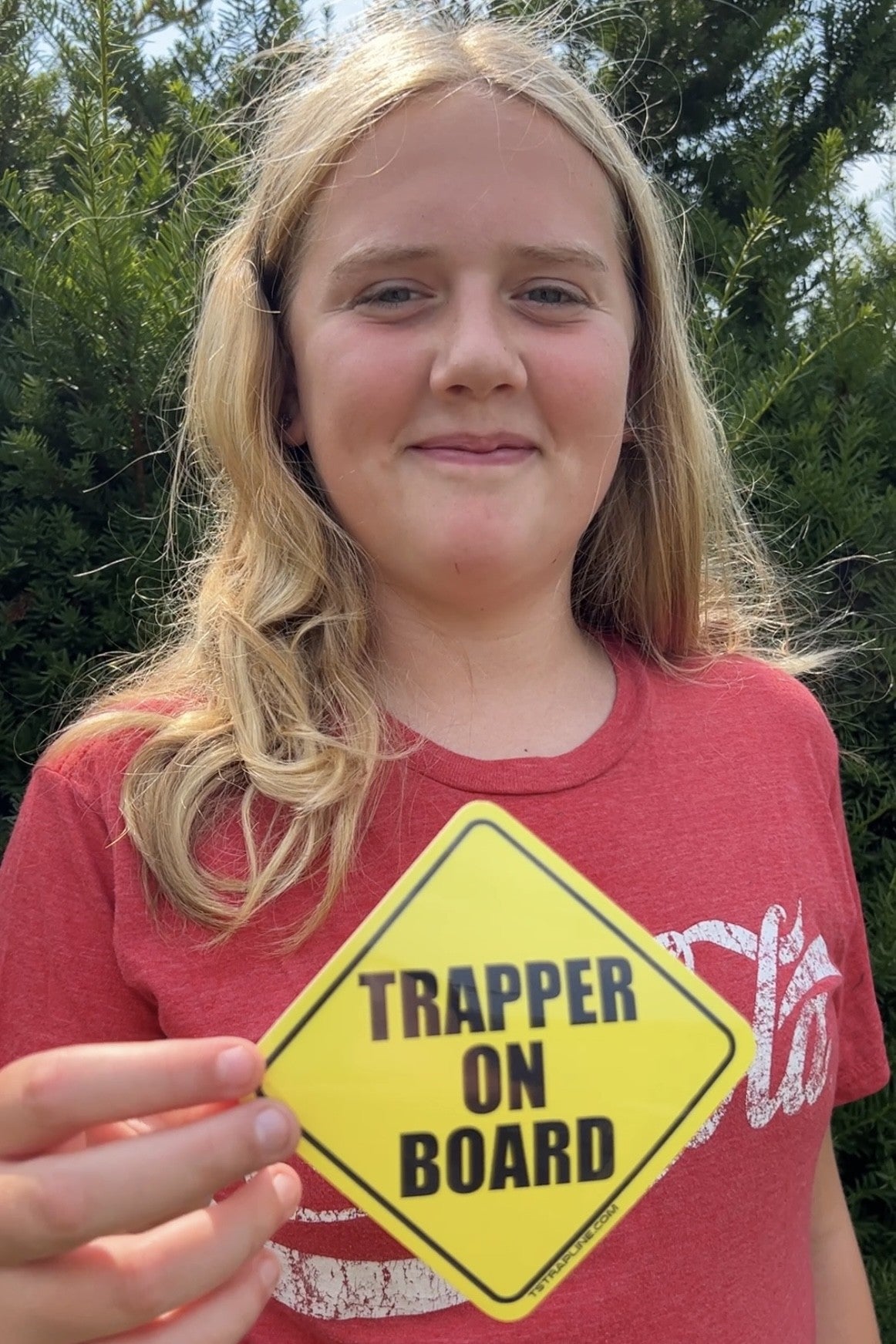 5” Taylee's “TRAPPER ON BOARD” Decal