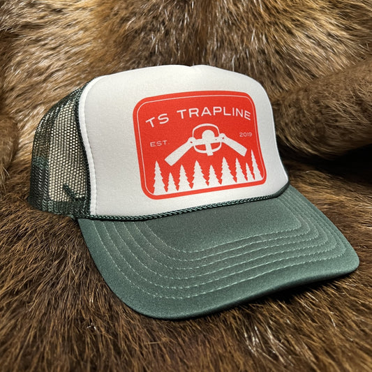 “TS Red Pines Logo” Green Foam Trucker